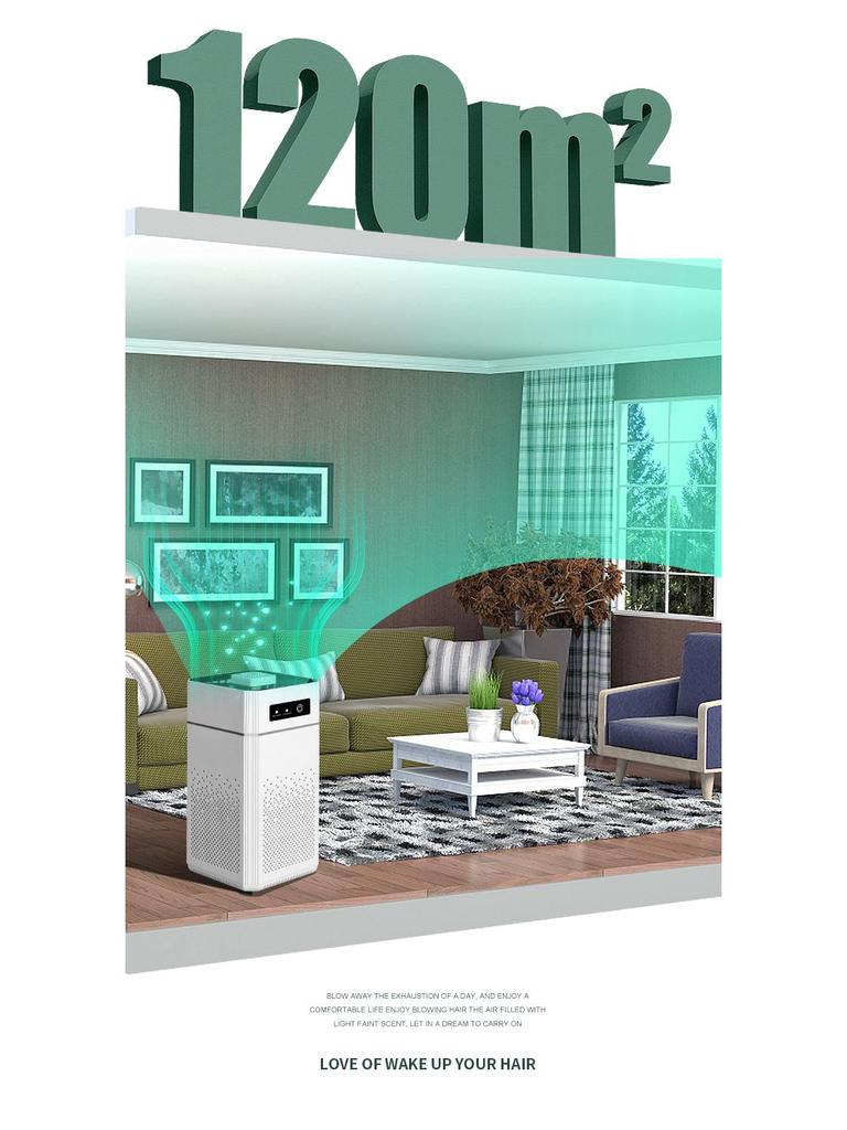 USB Portable Deodorizer Air Purifier with Negative Ion Filter