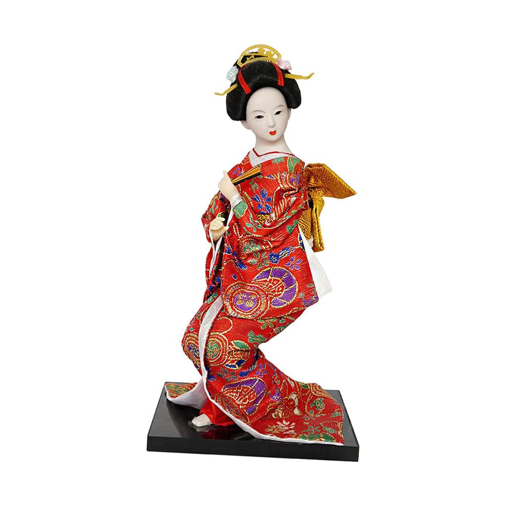 12inch Japanese Kimono Geisha Dolls Statues Figurine Traditional Collectible Japanese Doll for Collectibles Decoration Ornament