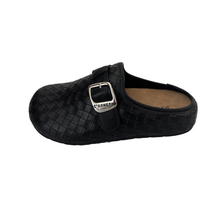 

[youshilai] Silver woven thick-soled Birkencool slippers 2025 new casual bag head half slippers women 35