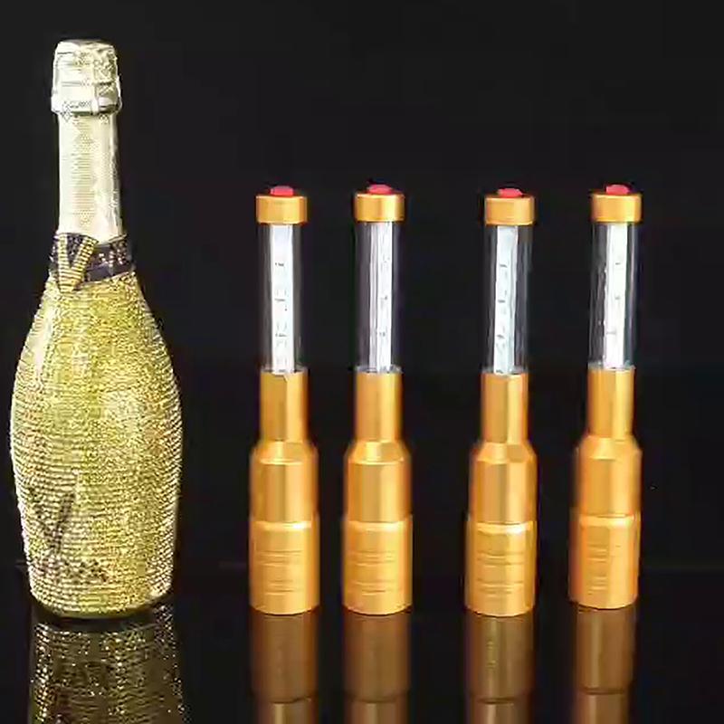 Rechargeable Bar Led Strobe Baton Light Wine Bottle Stopper Light Party Wedding Service Sparkler Disco Party Flash Stick Light