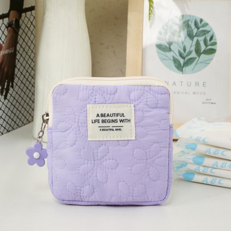 1pcs Mini Sanitary Napkin Cosmetic Storage Bag, Coin Card, Lipstick Storage Small Coin Storage Cosmetic Bag,Travel Bag women bag