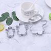 3pcs Gingerbread Man Boy Girl Fondant Pastry Baking Biscuit Cookie Cutter Set Stainless Steel CDN