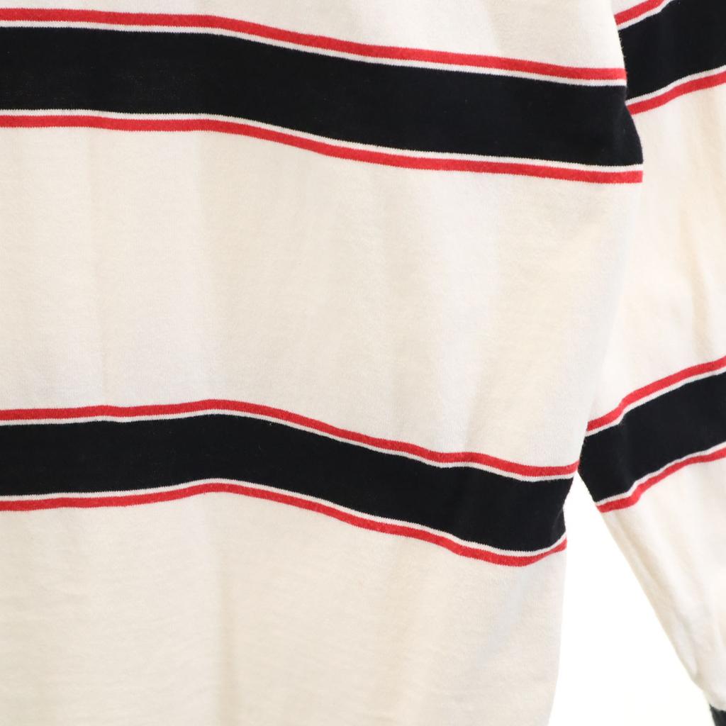 KIIT made in Japan Border Pattern Long sleeve T-shirt white Ron T Men's Used