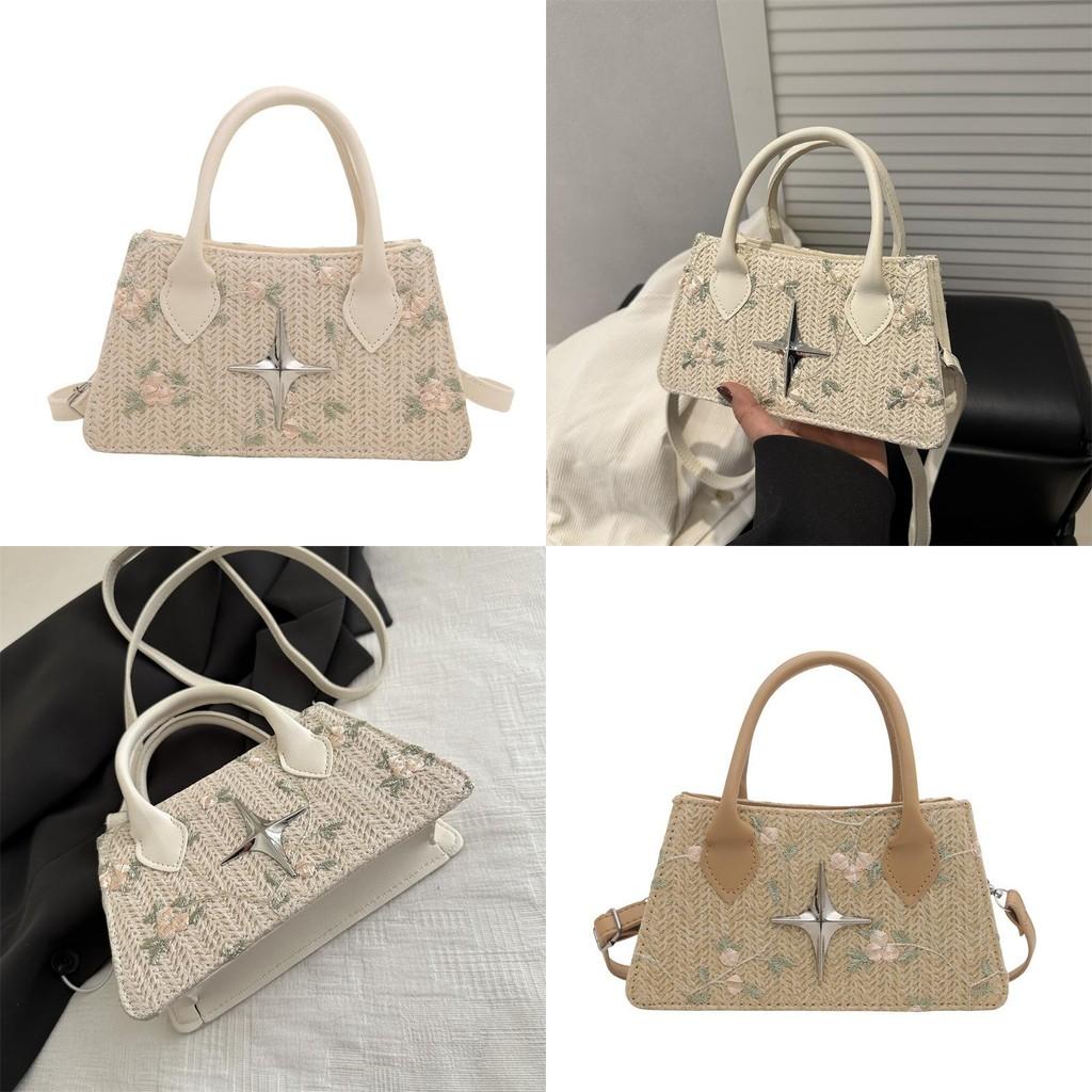 Fashion Womens Woven Pu Small Shoulder Bag With Zipper Closure For Daily Use