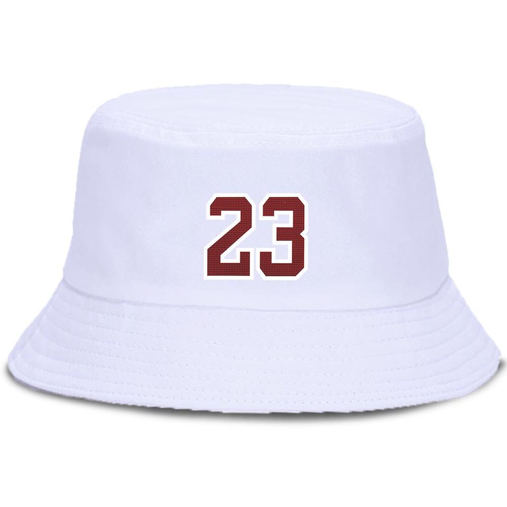 Fashion Letter 23 Print Bucket Hat Unisex Summer Beach Panama Hats Mens Women Casual Cap Outdoor Foldable Fishing Fisherman Hat