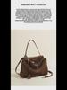 High-Grade Suede Leather Underarm Women's Tote - Niche Handbag with Large Capacity