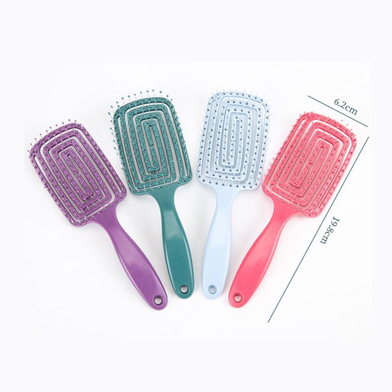 Girls Hair Scalp Massage Comb Hairbrush Bristle Nylon Women Wet Curly Detangle Hair Brush for Salon Hairdressing Styling Tools