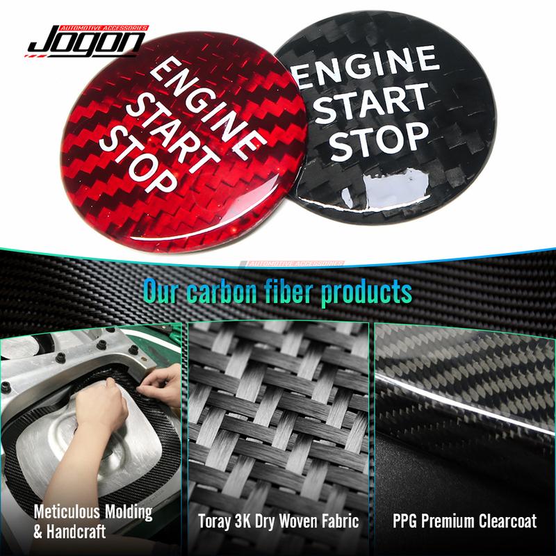 Carbon Fiber Car Ignition Engine Start Stop Switch Button Sticker Sequ Trim For LEXUS RC NX GS ES IS RC F RX LX 2013-2018