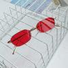 Vintage Retro Small Polygonal Sunglasses Lightweight Rectangle Metal Alloy Frame UV400 Protection Unisex Eyewear for Outdoor