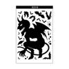 8PCS Window Sticker Scary Creepy Glass Window Decal Double Sided Window Clings for Halloween Dress