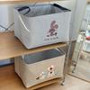 Foldable Cartoon Linen Storage Basket for Toys and Clothes