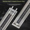 All Stainless Steel U-shaped Pressure Gauge ± 3000pa Organic Glass Tube Water Column Pressure Gas Natural Gas Coal Mine Use
