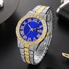 Luxury Men Watches Diamond Golden Watch Ladies Wrist Watch Rhinestone Hip-hop Diamond Bracelet Watch male Clock Relogio Feminino