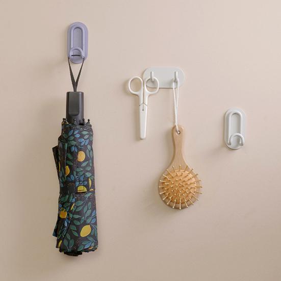 Universal Punch-free Hanger Hook Wall Mounted Self Adhesive Carbon Steel Wall Hook for Home