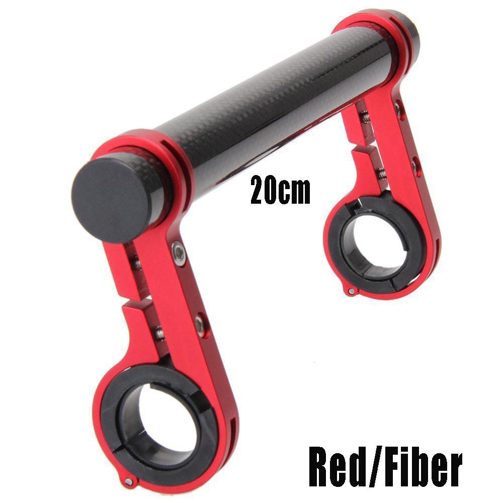 Fashion Lamp Mount Bicycle Fiber Aluminum Alloy Bike Handlebar Extender Double Tube Bracket