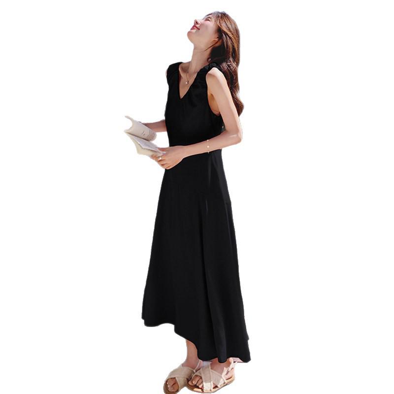 Elegant Pink Sleeveless V-Neck Summer Dress for Women - 2026 Collection