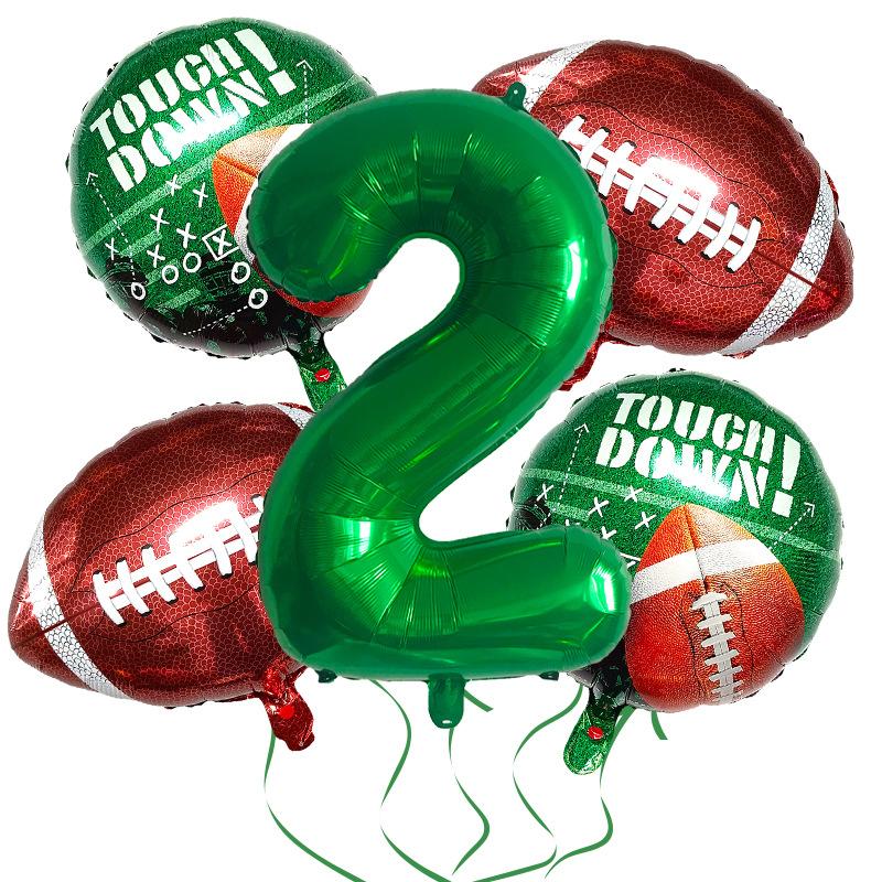 Super Bowl Rugby Aluminum Film Balloon Set Sports Competition Birthday Theme Party Supplies Decoration