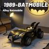 Batmobile Pull Back Alloy Sports Car The Dark Knight Racing Model Action Figures Toy Desktop Ornament Doll Collectible Gift