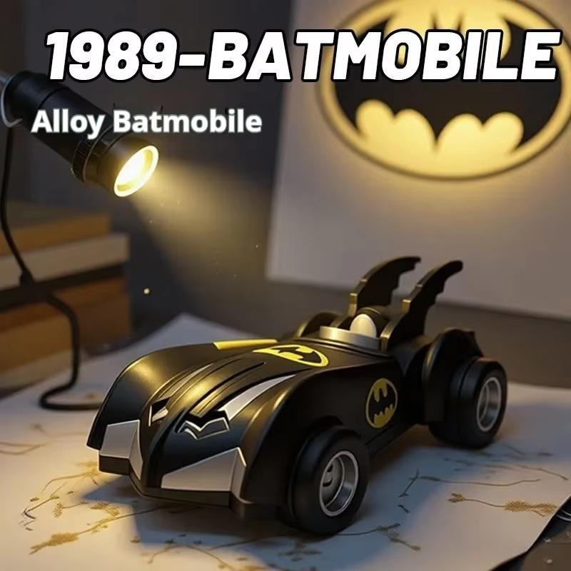 Batmobile Pull Back Alloy Sports Car The Dark Knight Racing Model Action Figures Toy Desktop Ornament Doll Collectible Gift