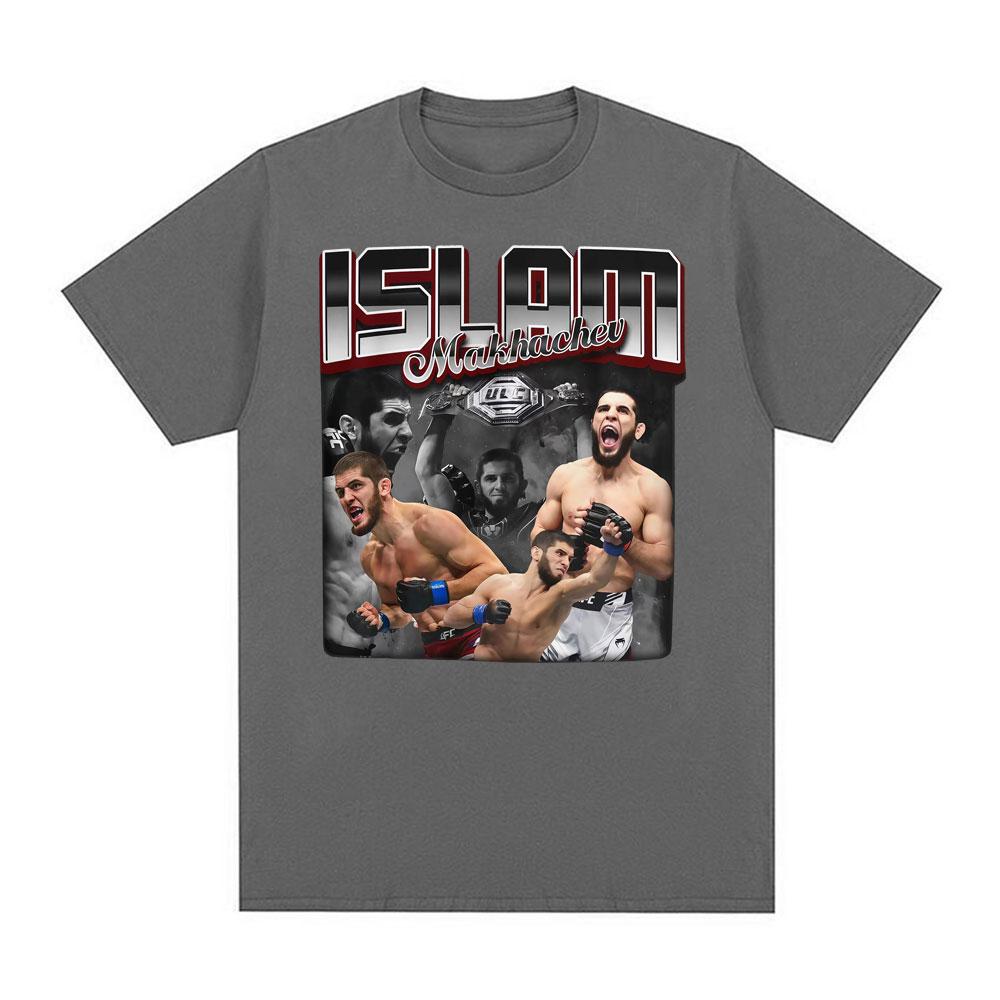 

Limited Islam Makhachev Vintage Classic T Shirts Men Women Casual Cotton High Quality Tshirt Loose Oversized T Shirt Streetwe... 5XL різнокольоровий