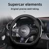 For Alfa Romeo Perforated Leather & Carbon Fiber Texture Steering Wheel Cover 159 147 Gt Giulietta Mito Giulia Stelvio Tonale