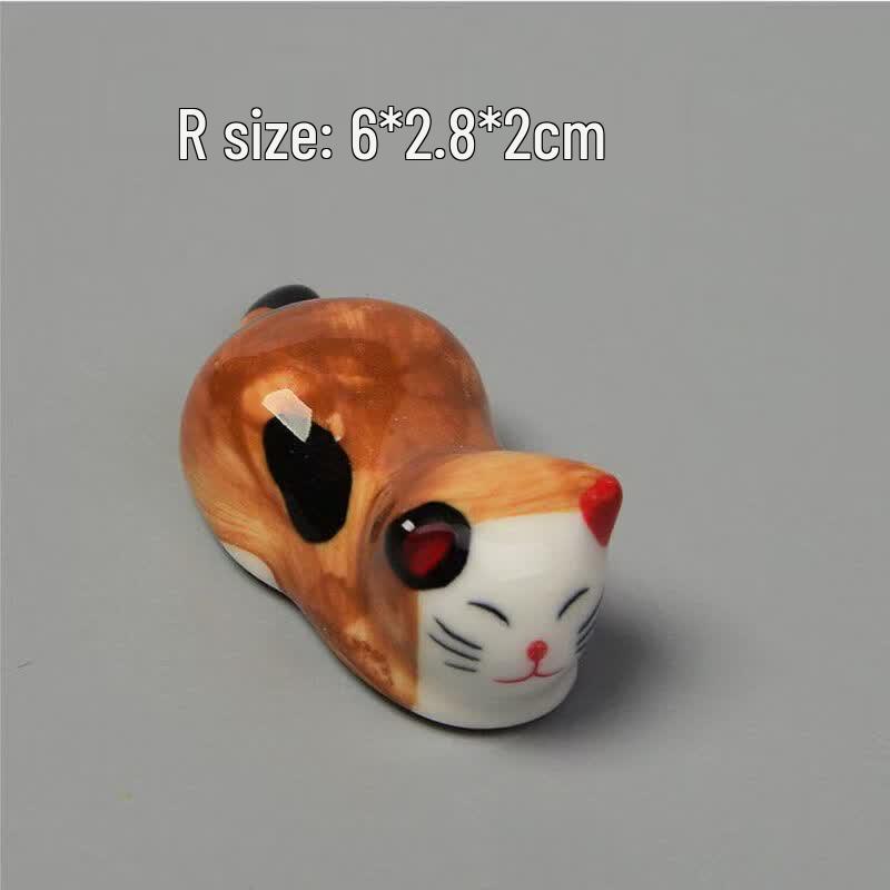 Cute Japanese Style Ceramic Cat Chopstick Rest