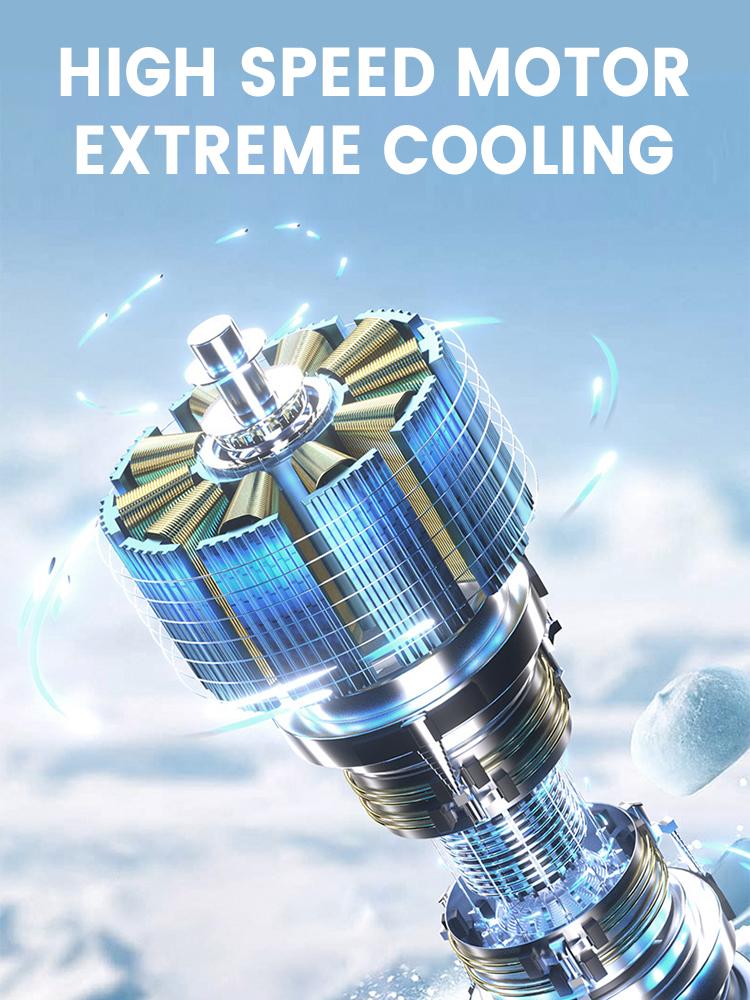 3600mAh Rechargeable Electric Handheld Fan 100 Speeds Adjustable Portable Outdoor Foldable Mini Air Cooling Turbo Fan