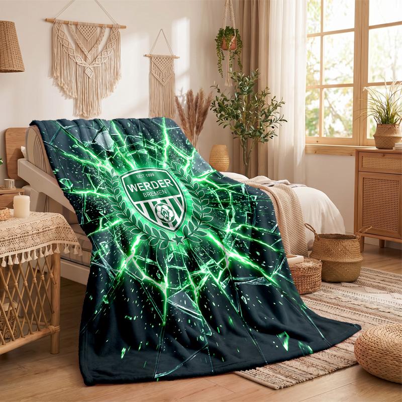 Werder Bremen Fußball Print Flanelldecke Weich Warm Sofa Bett Überwurfdecke Für Zuhause Büro Schlafzimmer