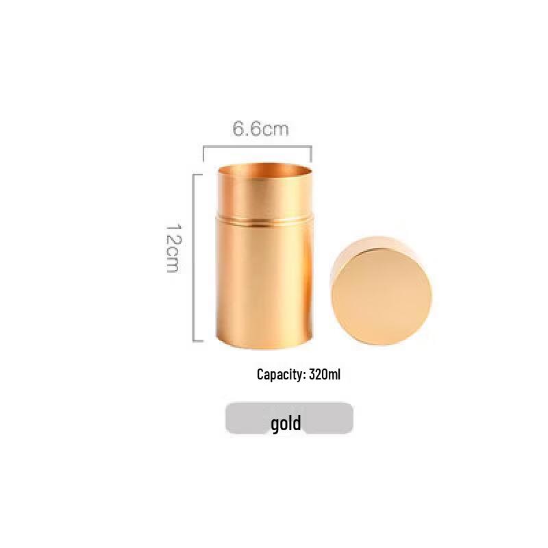 Portable Mini Aluminum Alloy Tea Caddy