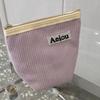 Corduroy Women Lipstick Makeup Bag Cute Mini Wallet Travel Sanitary Napkin Bag Zipper Toiletries Cosmetic Clutch Storage Case