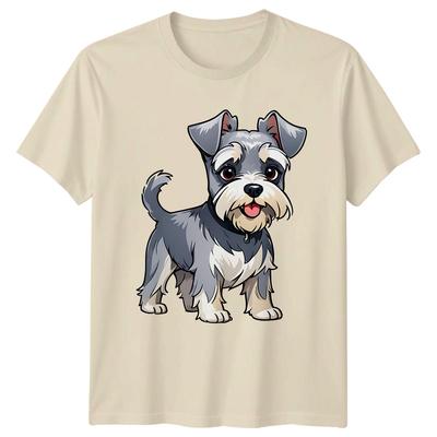 Cute Schnauzer Dog TShirt Schnauzer Dogs Gift For Him And Her