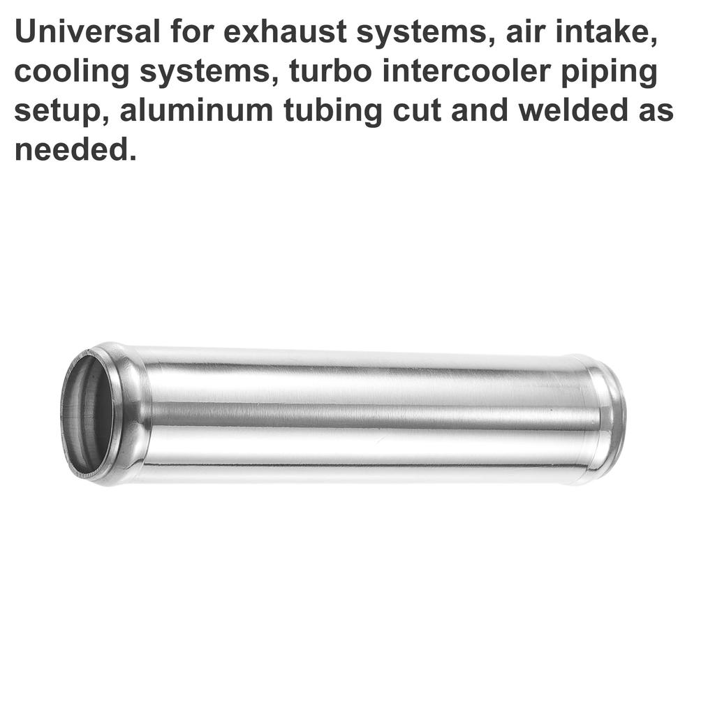 ACROPIX 35mm 1.35" OD 6" 152mm Length Universal Car Aluminum Alloy Intercooler Pipe Straight Air Intake Tube - 2 Pcs
