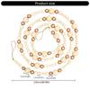 Woodeb Bead Christmas Garland Christmas Tree Wood Beads Hanging Ornament For Wreath Mantels Staircase Holiday Decoration