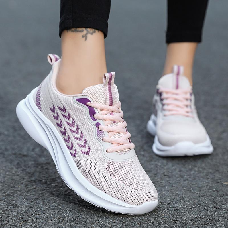 Fashion Women's Shoe Platform Breathable Casual Fitness Comfortable Sports Shoes Thick Sole Wear-resistant Anti Slip Running Shoes