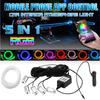 6M RGB LED Car Atmosphere Lamp Interior Ambient Light Strip Phone APP Control