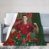 CR7 Blanket Ronaldos Wool Funny Warm Throw Blankets for Home Textile Decor
