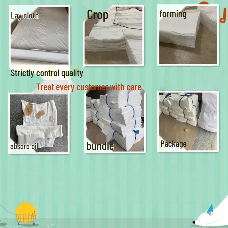 Supinda Absorbent White Cotton Wiping Cloths