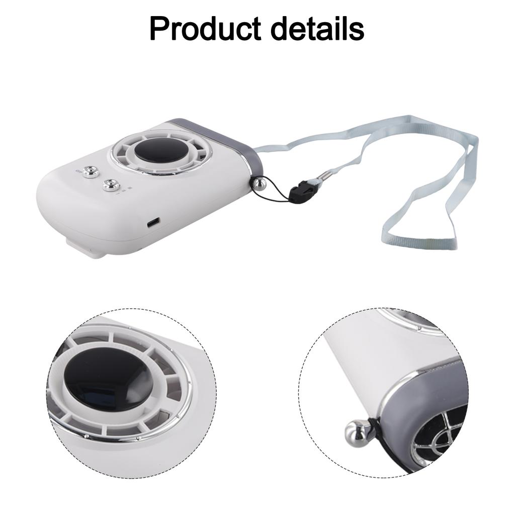 Comfortable Cooling Wearable Fan Portable Cooling Fan Fan With Led Display Feature Multi Functional Fan Lightweight And Portable