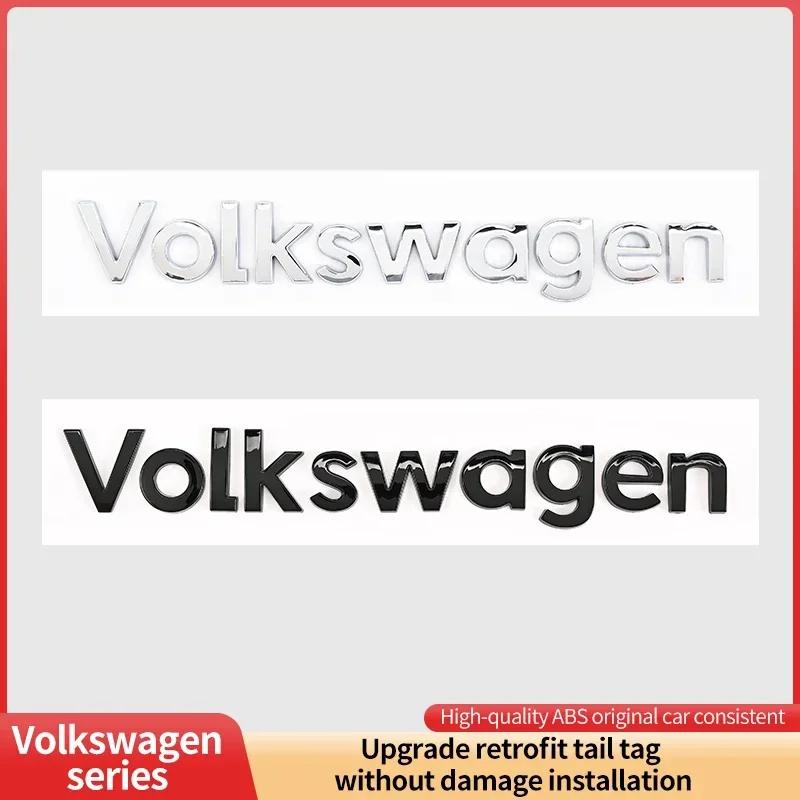 For VW For Volkswagen GTI/CC/V6/V8/Caddy/Jetta/Lavida specific ABS plastic trunk badge sticker silver black decorative label w