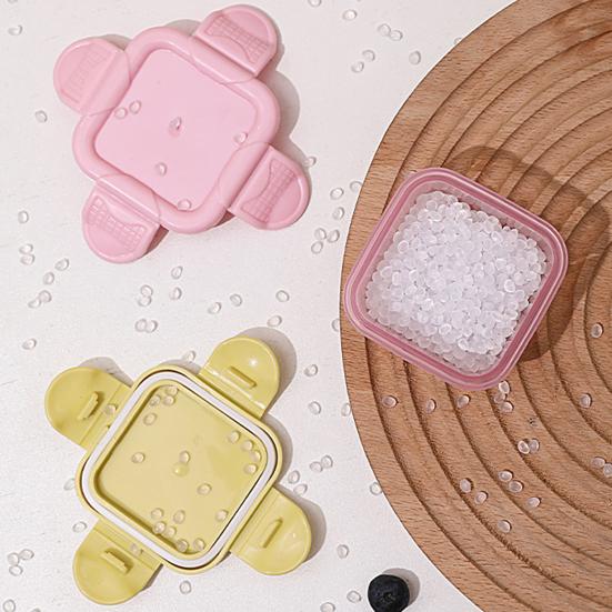 Yousheng 4Pcs Food Container Transparent Good Sealing Buckle Lid Design Stackable BPA-free Mini Fridge Crisper Storage Box