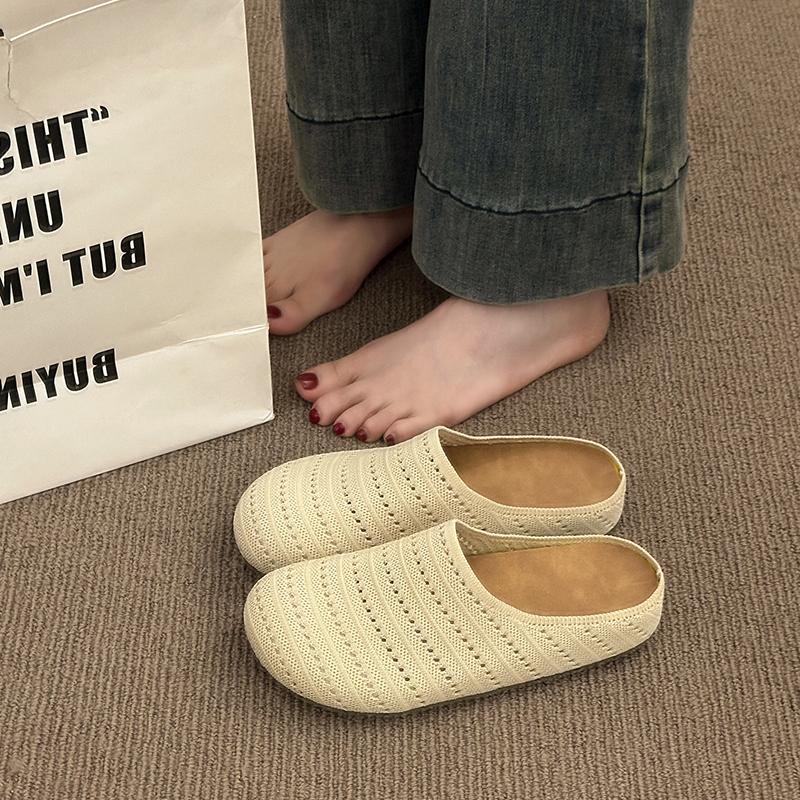 Fashion 2025 Fashion Style Breathable Open-Toe Thick Heel Women's Summer Outdoor Wear Roman Style Hollow Out Slip-On Sandals