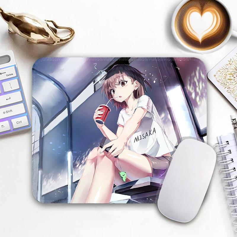Misaka Mikoto Anime Standard Mouse Pad A C_Certain Magical I_Index Small Mousepad Gaming MousePads PC Non-Slip Travel Mousemat
