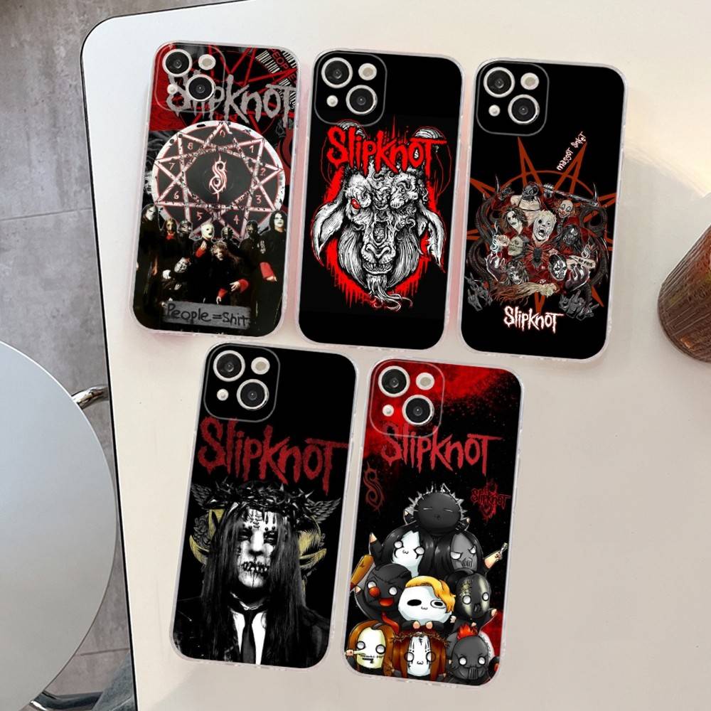 S-Slipknot Rock Transparante Telefoonhoesje Voor IPhone 17 Air 16 Pro Max 15 14 13 12 11Plus Schokbestendige Hoes