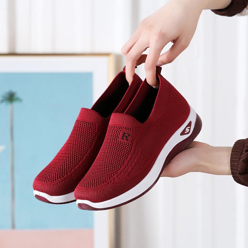 ****** ******* Cloth Shoes Women's S**t Sole One-pedal Walking Shoes Old Casual Shoes