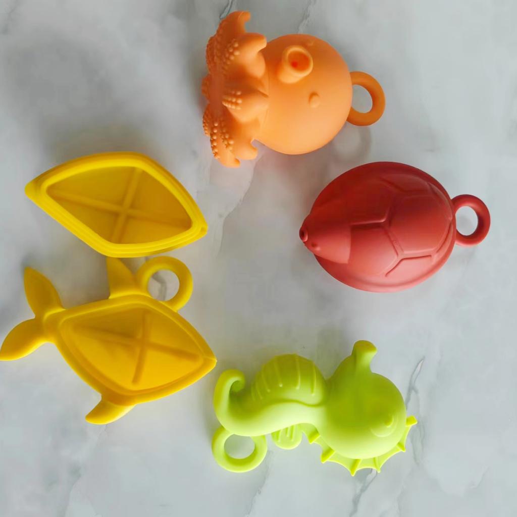 Baby Bath Toys Animal Cute Shape Toddler Water Toys Swim Bathroom Baby Silicone Sprinkler Bathtub Animal Toy Infant Kids Boys