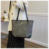 Nestkanina Tote Bag, Stylish, Simple, Women's Shoulder Bag, Cute, One-Shoulder Tote Bag, Lightweight, Perfect for Autumn and Winter, BG028 (Black)