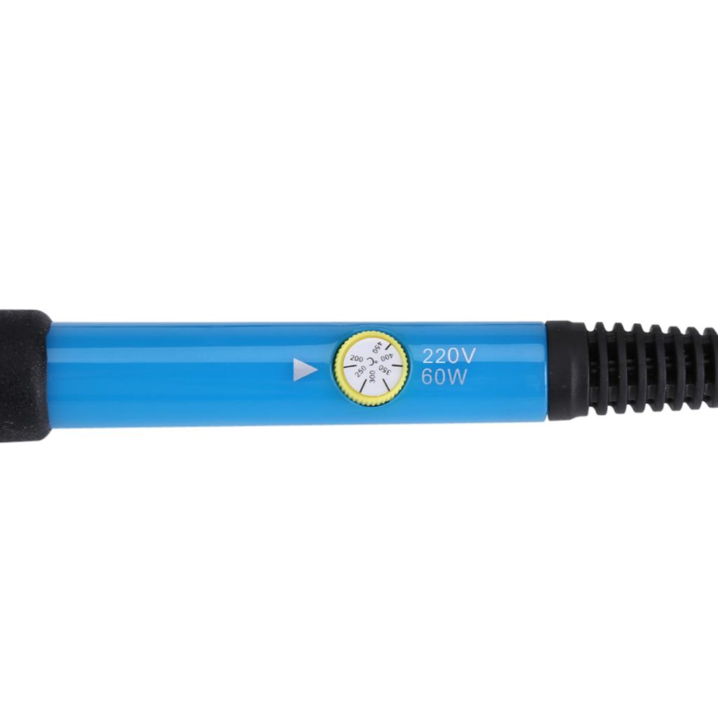 60W Electric Soldering Iron Adjustable Temp Hand Tool Kit with Switch Button