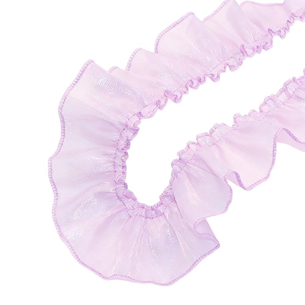 Nowa Satynowa Wstążka 5 cm Szerokości Wykończenie Plisowane Falbankowe Wykończenie Falbankowe DIY Satynowe Plisowane Wykończenie Koronkowe Dekoracja Sukienki