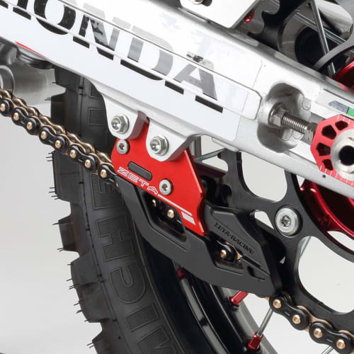 ZETA RACING CRF250L/CRF250M/CRF250RALLY CRF300L/RALLY Chain Guide Red Chain Fall Prevention High Strength Aluminum Alloy Forest Road/Scree/Enduro/Dres