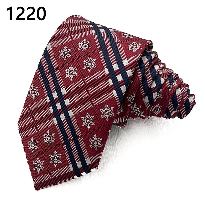 Luxury Men's Jacquard Christmas Tie - High-end Polyester Fashion